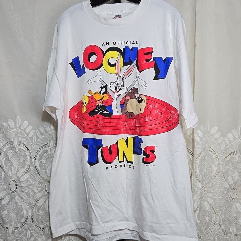 Anvil 1994 Vintage Single Stitch Looney Tunes Tweety Taz Bugs Sylvester Shirt2xl